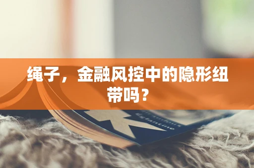 绳子，金融风控中的隐形纽带吗？