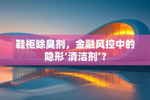 鞋柜除臭剂，金融风控中的隐形‘清洁剂’？