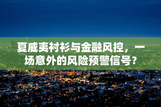 夏威夷衬衫与金融风控，一场意外的风险预警信号？