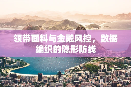 领带面料与金融风控，数据编织的隐形防线