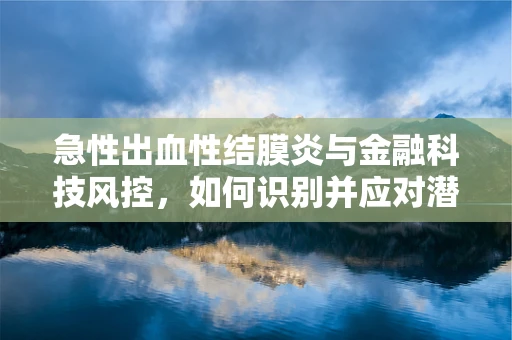 急性出血性结膜炎与金融科技风控，如何识别并应对潜在的金融欺诈风险？