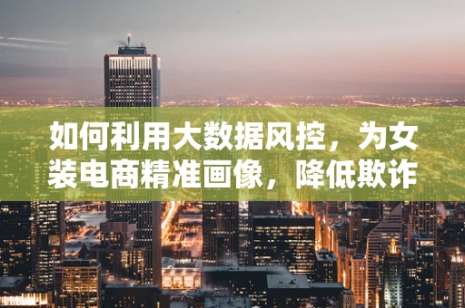 如何利用大数据风控，为女装电商精准画像，降低欺诈风险？