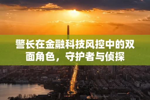 警长在金融科技风控中的双面角色，守护者与侦探