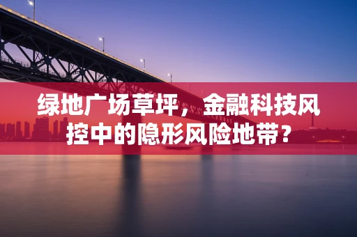绿地广场草坪，金融科技风控中的隐形风险地带？
