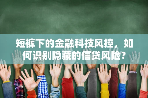 短裤下的金融科技风控，如何识别隐藏的信贷风险？