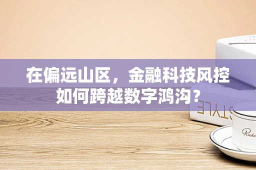 在偏远山区，金融科技风控如何跨越数字鸿沟？