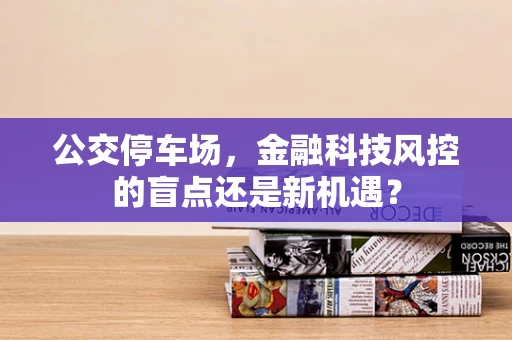公交停车场，金融科技风控的盲点还是新机遇？