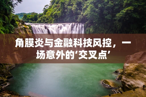 角膜炎与金融科技风控，一场意外的‘交叉点’