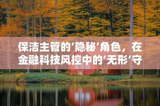 保洁主管的‘隐秘’角色，在金融科技风控中的‘无形’守护者？