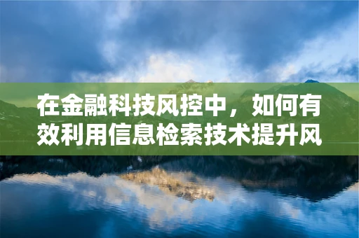 在金融科技风控中，如何有效利用信息检索技术提升风险识别能力？