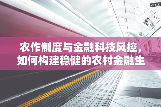 农作制度与金融科技风控，如何构建稳健的农村金融生态？