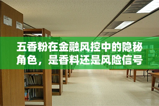五香粉在金融风控中的隐秘角色，是香料还是风险信号？