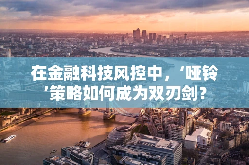 在金融科技风控中，‘哑铃’策略如何成为双刃剑？