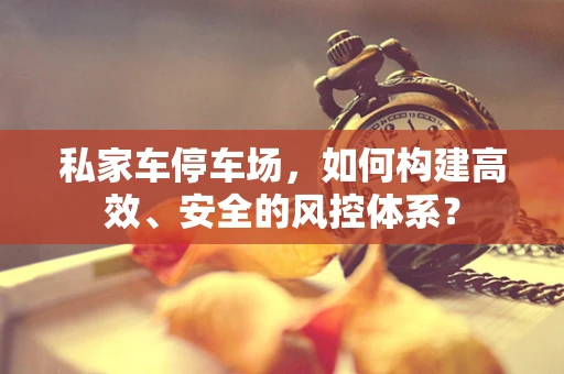 私家车停车场，如何构建高效、安全的风控体系？