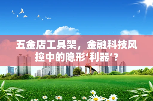 五金店工具架，金融科技风控中的隐形‘利器’？