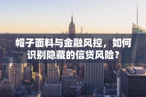 帽子面料与金融风控，如何识别隐藏的信贷风险？