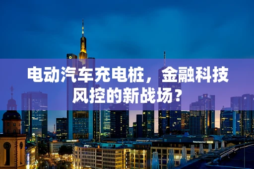电动汽车充电桩，金融科技风控的新战场？