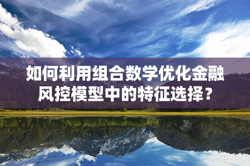如何利用组合数学优化金融风控模型中的特征选择？