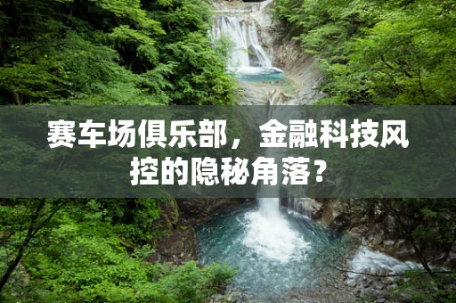 赛车场俱乐部，金融科技风控的隐秘角落？