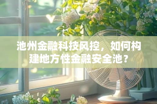 池州金融科技风控，如何构建地方性金融安全池？
