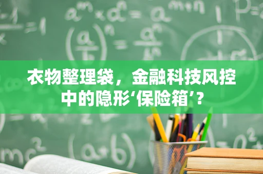 衣物整理袋，金融科技风控中的隐形‘保险箱’？