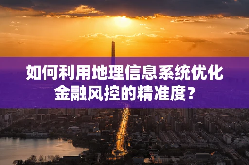 如何利用地理信息系统优化金融风控的精准度？