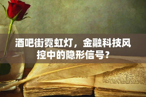 酒吧街霓虹灯，金融科技风控中的隐形信号？