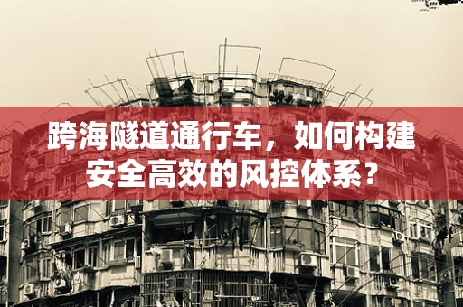 跨海隧道通行车，如何构建安全高效的风控体系？