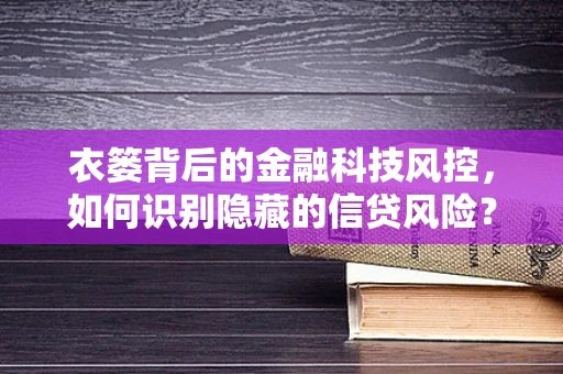 衣篓背后的金融科技风控，如何识别隐藏的信贷风险？