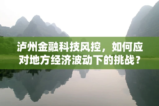 泸州金融科技风控，如何应对地方经济波动下的挑战？