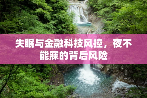 失眠与金融科技风控，夜不能寐的背后风险