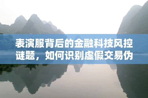表演服背后的金融科技风控谜题，如何识别虚假交易伪装？