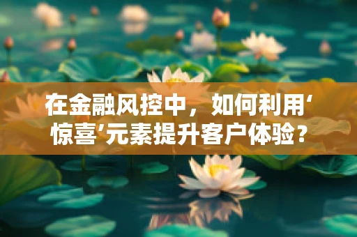 在金融风控中，如何利用‘惊喜’元素提升客户体验？