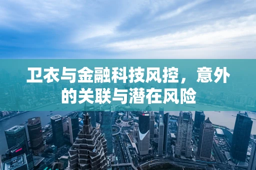 卫衣与金融科技风控，意外的关联与潜在风险