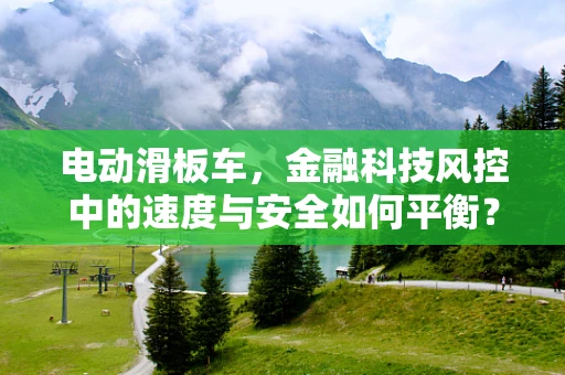 电动滑板车，金融科技风控中的速度与安全如何平衡？