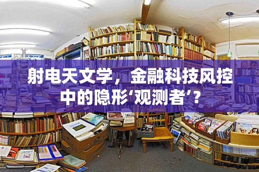 射电天文学，金融科技风控中的隐形‘观测者’？