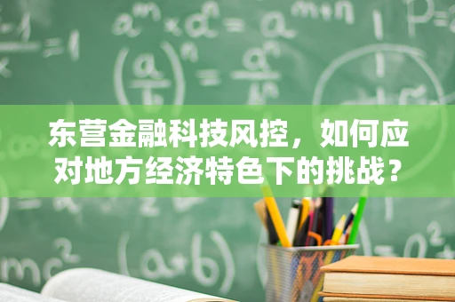东营金融科技风控，如何应对地方经济特色下的挑战？
