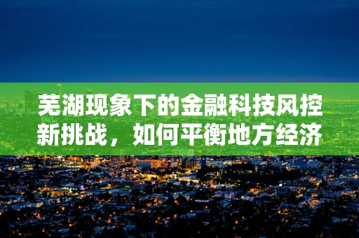 芜湖现象下的金融科技风控新挑战，如何平衡地方经济发展与风险防控？