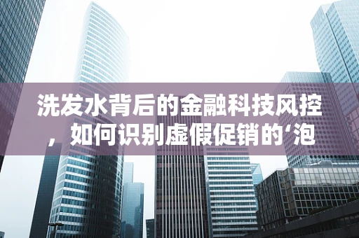 洗发水背后的金融科技风控，如何识别虚假促销的‘泡沫’？