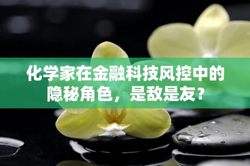 化学家在金融科技风控中的隐秘角色，是敌是友？