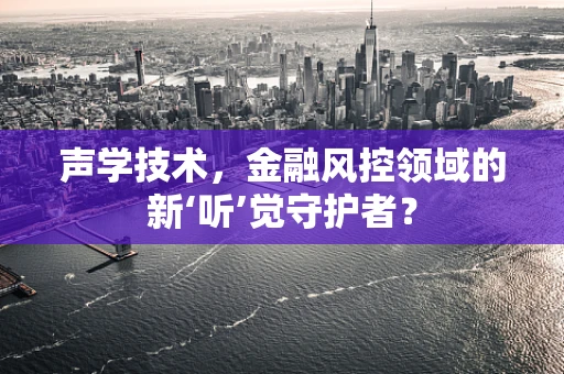 声学技术，金融风控领域的新‘听’觉守护者？