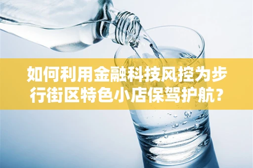 如何利用金融科技风控为步行街区特色小店保驾护航？