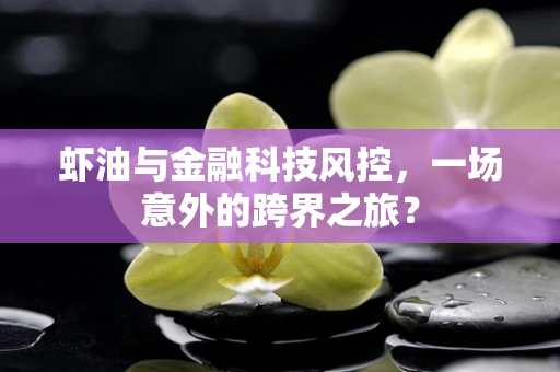 虾油与金融科技风控，一场意外的跨界之旅？