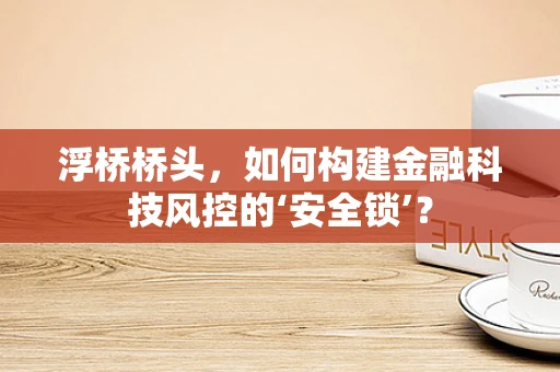 浮桥桥头，如何构建金融科技风控的‘安全锁’？