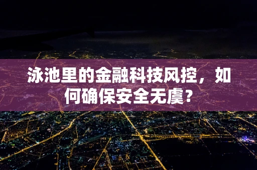 泳池里的金融科技风控，如何确保安全无虞？