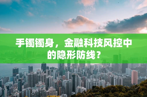 手镯镯身，金融科技风控中的隐形防线？
