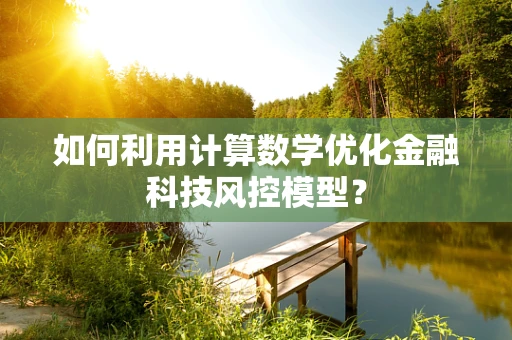 如何利用计算数学优化金融科技风控模型？