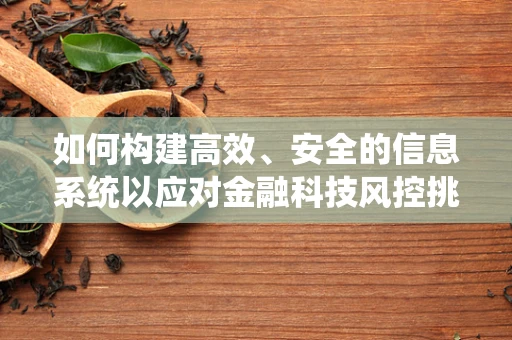 如何构建高效、安全的信息系统以应对金融科技风控挑战？