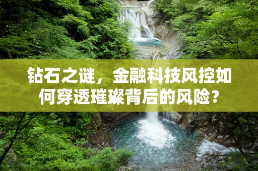 钻石之谜，金融科技风控如何穿透璀璨背后的风险？