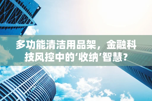 多功能清洁用品架，金融科技风控中的‘收纳’智慧？